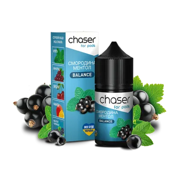 Рідина Chaser Currant Menthol Balance (Смородина Ментол, 50 мг, 30 мл) 13112 - фото інтернет-магазина Кальянер