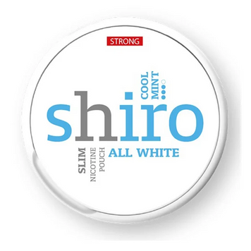 Снюс Shiro Strong Cool Mint All White 6565554 - фото інтернет-магазина Кальянер