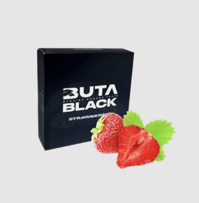 Табак Buta Black Strawberry (Клубника, 100 г) 9959 - фото интернет-магазина Кальянер