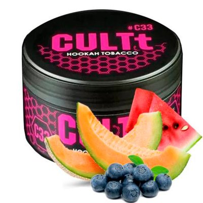 Тютюн CULTt C33 Watermelon Melon Blueberry Ice 100 г 3378 - фото інтернет-магазина Кальянер