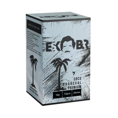 Кокосове вугілля для кальяну Eskobar (1 кг, 72 шт, р25) 9470 - фото інтернет-магазина Кальянер