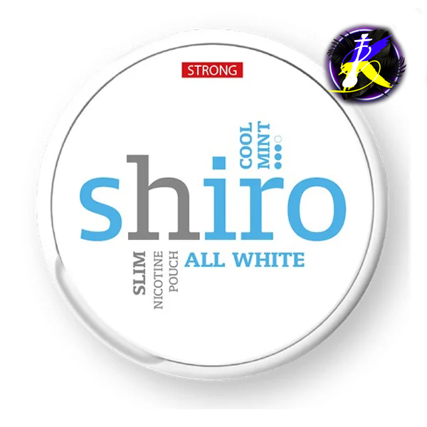 Снюс Shiro Strong Cool Mint All White 6565554 - фото інтернет-магазина Кальянер