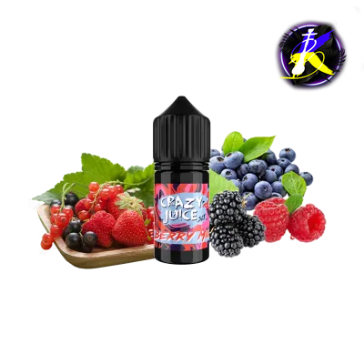 Рідина Crazy Juice Salt Berry Mix (Ягідний Мікс, 50 ​​мг, 30 мл) 20387 - фото інтернет-магазина Кальянер