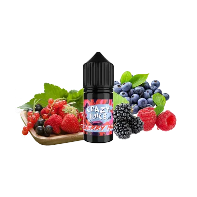 Рідина Crazy Juice Salt Berry Mix (Ягідний Мікс, 50 ​​мг, 30 мл) 20387 - фото інтернет-магазина Кальянер