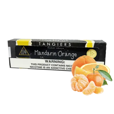 Тютюн Tangiers Noir Mandarin Orange (Мандарин Апельсин, 250 г) Чорна упаковка   21703 - фото інтернет-магазина Кальянер