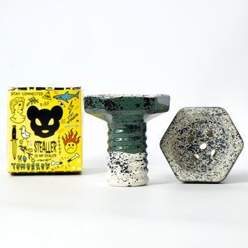 Чаша Stealer Bowls Bolt Green Forest 4415 - фото інтернет-магазина Кальянер
