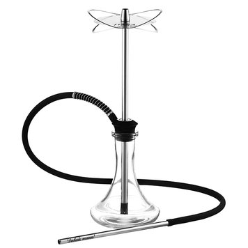 Кальян Tiaga Hookah Orbita Silver на колбі Craft Clear 65 см 3230 - фото интернет-магазина Кальянер