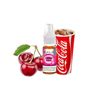 Рідина Elfliq Cherry cola (Вишнева кола, 50 мг, 10 мл) 21056 - фото інтернет-магазина Кальянер