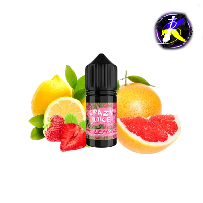 Жидкость Crazy Juice Salt Pink Lemonade (Розовый Лимонад, 50 мг, 30 мл) 20394 - фото интернет-магазина Кальянер