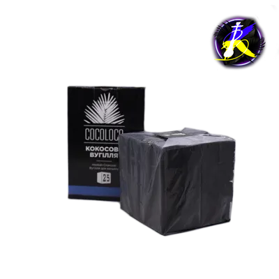 Кокосовый уголь для кальяна Cocoloco (1 кг, 64 шт, р26, без коробки) 2716 - фото интернет-магазина Кальянер