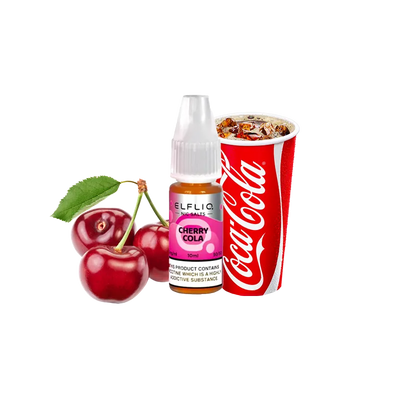 Рідина Elfliq Cherry cola (Вишнева кола, 50 мг, 10 мл) 21056 - фото інтернет-магазина Кальянер