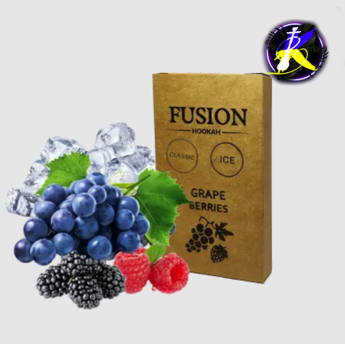 Табак Fusion Classic Ice Grape Berries (Виноград Ягоды Лёд, 100 г) 20919 - фото интернет-магазина Кальянер