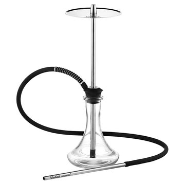 Кальян Tiaga Hookah Classic Silver на колбі Craft Clear 65 см 3231 - фото интернет-магазина Кальянер