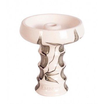 Чаша Embery JS-Funnel Bowl (частково глазурована) White & Bamboo 3904 - фото інтернет-магазина Кальянер