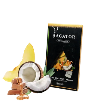 Кальянна чайна суміш Bagator Hookah Tea Melon Coconut Caramel (Диня Кокос Карамель, 50 г)   20259 - фото інтернет-магазина Кальянер