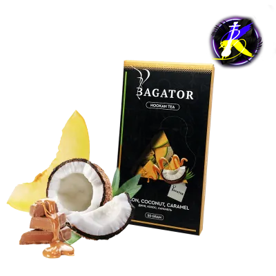 Кальянна чайна суміш Bagator Hookah Tea Melon Coconut Caramel (Диня Кокос Карамель, 50 г)   20259 - фото інтернет-магазина Кальянер