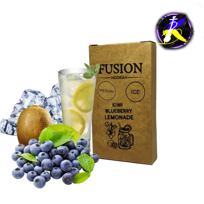 Табак Fusion Medium Ice Kiwi Blueberry Lemonade (Лимон Киви Голубика Лёд, 100 г)   20931 - фото интернет-магазина Кальянер