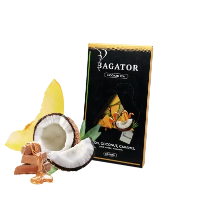 Кальянная чайная смесь Bagator Hookah Tea Melon Coconut Caramel (Дыня Кокос Карамель, 50 г)   20259 - фото интернет-магазина Кальянер