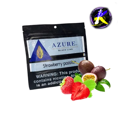Табак Azure Black Strawberry passion (Клубника маракуйя, 100 г)   9826 - фото интернет-магазина Кальянер