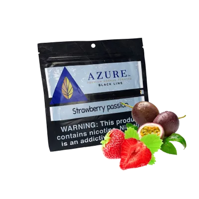 Табак Azure Black Strawberry passion (Клубника маракуйя, 100 г)   9826 - фото интернет-магазина Кальянер