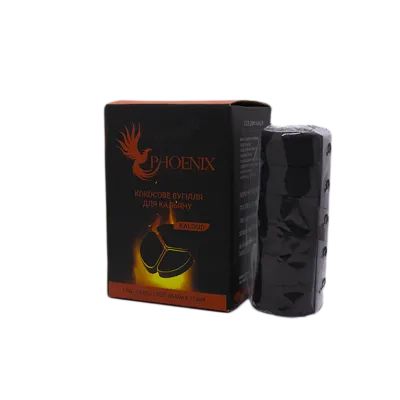 Кокосовый уголь для кальяна Phoenix Kaloud (0,25 кг, 18 шт, сегмент, без коробки) 8873 - фото интернет-магазина Кальянер