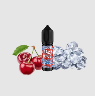 Рідина Crazy Juice Salt Cherry Ice (Вишня Льод, 50 мг, 15 мл)   20375 - фото інтернет-магазина Кальянер