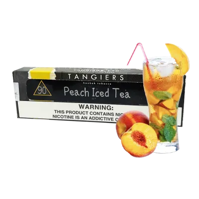Табак Tangiers Noir Peach Iced Tea (Персиковый чай со льдом, 250 г) Чёрная упаковка   21706 - фото интернет-магазина Кальянер
