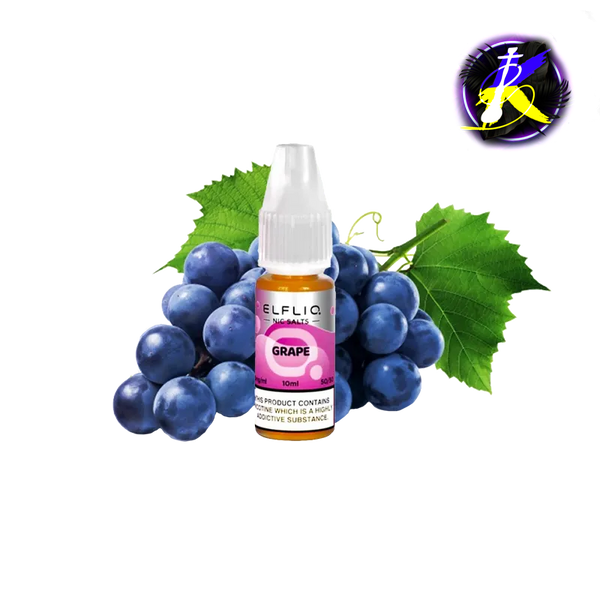 Рідина Elfliq Grape (Виноград, 50 мг, 10 мл) 21059 - фото інтернет-магазина Кальянер