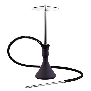 Кальян Tiaga Hookah Classic Silver на колбі Candy Black Mate 65 см 3235 - фото интернет-магазина Кальянер