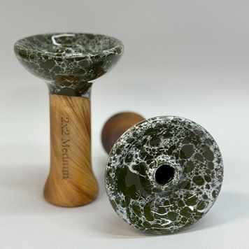 Чаша 2&times;2 Hookah Phunnel Medium New Olive 324234 - фото інтернет-магазина Кальянер