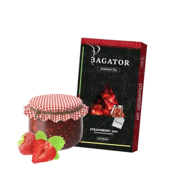 Кальянная чайная смесь Bagator Hookah Tea Strawberry jam (Клубничный Джем, 50 г)   21188 - фото интернет-магазина Кальянер