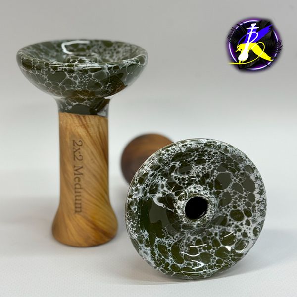 Чаша 2×2 Hookah Phunnel Medium New Olive 324234 - фото интернет-магазина Кальянер