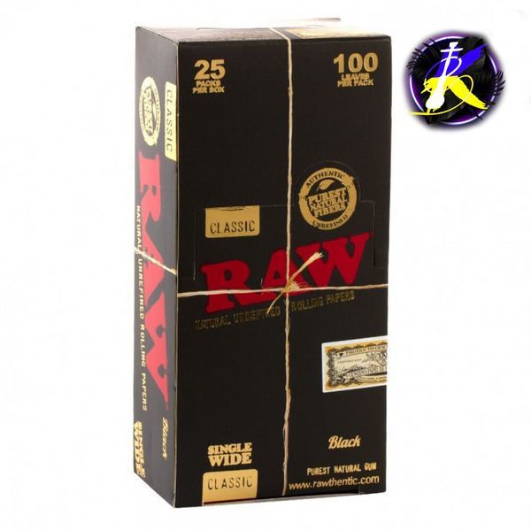 Бумага для самокруток RAW Classik Black 754222 - фото интернет-магазина Кальянер