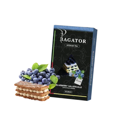 Кальянная чайная смесь Bagator Hookah Tea Blueberry Millefeuille (Черничный Мильфей, 50 г)   21189 - фото интернет-магазина Кальянер