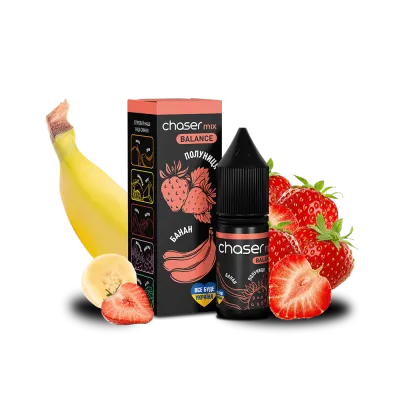 Жидкость Chaser Mix Strawberry Banana Balance (Клубника Банан, 50 мг, 10 мл) 20827 - фото интернет-магазина Кальянер