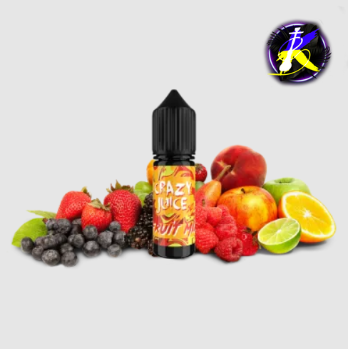 Рідина Crazy Juice Salt Fruit Mix (Фруктовий Мікс, 50 ​​мг, 15 мл)   20378 - фото інтернет-магазина Кальянер
