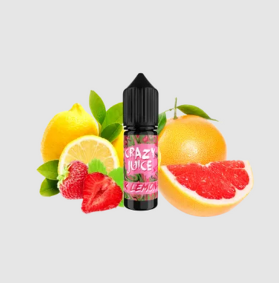 Рідина Crazy Juice Salt Pink Lemonade (Рожевий лимонад, 50 мг, 15 мл)   20381 - фото інтернет-магазина Кальянер