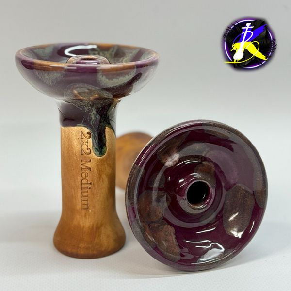 Чаша 2×2 Hookah Phunnel Medium Violet 2424212 - фото інтернет-магазина Кальянер