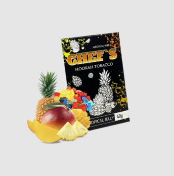 Тютюн Chefs Tropical jelly (тропічні желейки, 40 г) 20174 - фото інтернет-магазина Кальянер