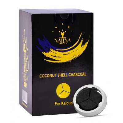 Вугілля кокосове для кальяну Coco Yahya Elegance King Calaud 1кг 3893555 - фото интернет-магазина Кальянер
