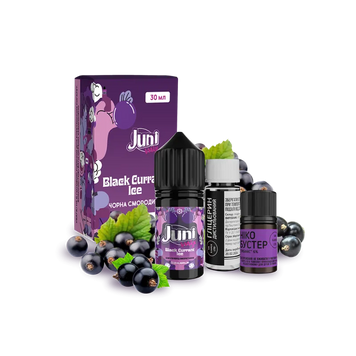 Набір для самозамішування Juni Mix Black Currant Ice (Чорна Смородина Лід, 50 мг, 30 мл)