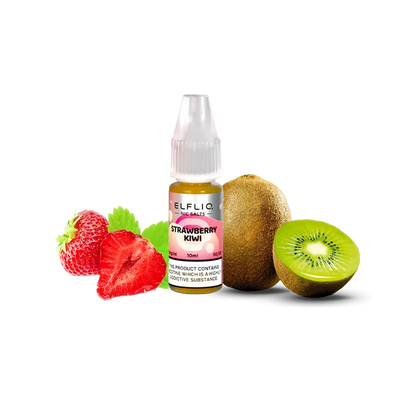 Жидкость Elfliq Strawberry kiwi (Клубника Киви, 50 мг, 10 мл) 21063 - фото интернет-магазина Кальянер