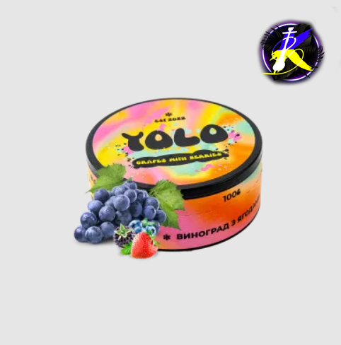 Табак Yolo Grape and berries (Виноград Ягоды, 100 г)