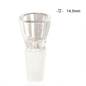 ВІДЕРЦЕ GLASS BOWL - SOCKET:14.5MM WITH SMALL HOLE 250856 - фото інтернет-магазина Кальянер