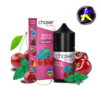 Рідина Chaser Cherry Menthol Balance (Вишня Ментол, 50мг, 30мл) 25857 - фото інтернет-магазина Кальянер