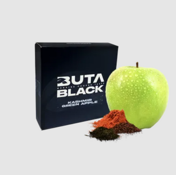 Тютюн Buta Black Kashmir Green Apple (Кашмір Зелене Яблуко, 100 г) 21180 - фото інтернет-магазина Кальянер