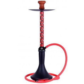 Кальян Yahya Aludots Red на колбі Craft Black Mate 75 см 3245 - фото интернет-магазина Кальянер