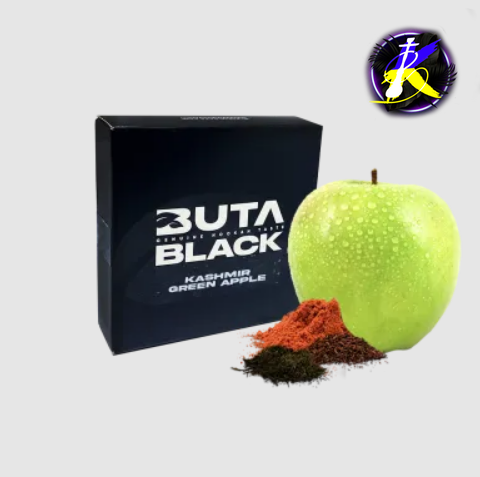 Тютюн Buta Black Kashmir Green Apple (Кашмір Зелене Яблуко, 100 г) 21180 - фото інтернет-магазина Кальянер