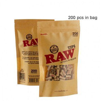 Фильтры RAW Authentic Pre-Rolled 200шт/уп 34763 - фото интернет-магазина Кальянер
