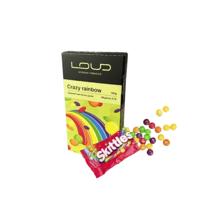Табак Loud Crazy rainbow (Крейзи Рейнбоу, 100 г)   20763 - фото интернет-магазина Кальянер